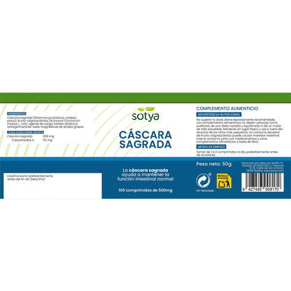 Cascara Sagrada Sotya 100 Comprimidos