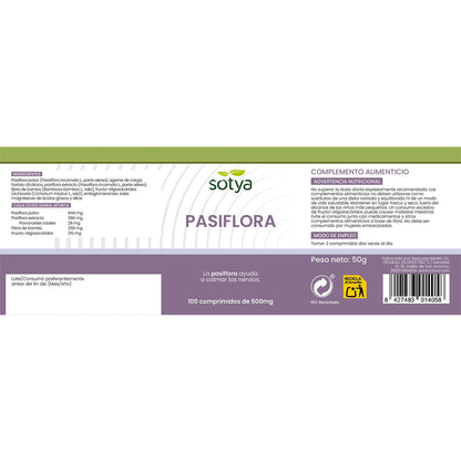 Pasiflora Sotya 100 Comprimidos