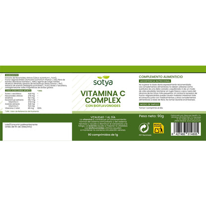 Vitamina C Escaramujo Sotya, 90 comprimidos
