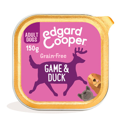 Tarrina de comida para perros con venado y pato sin cereales | Edgard &amp; Cooper 150 g