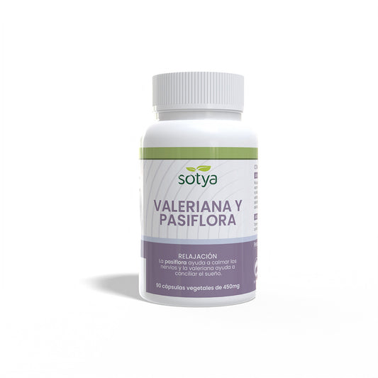 Pasiflora y Valeriana Sotya, 90 cápsulas 450 mg