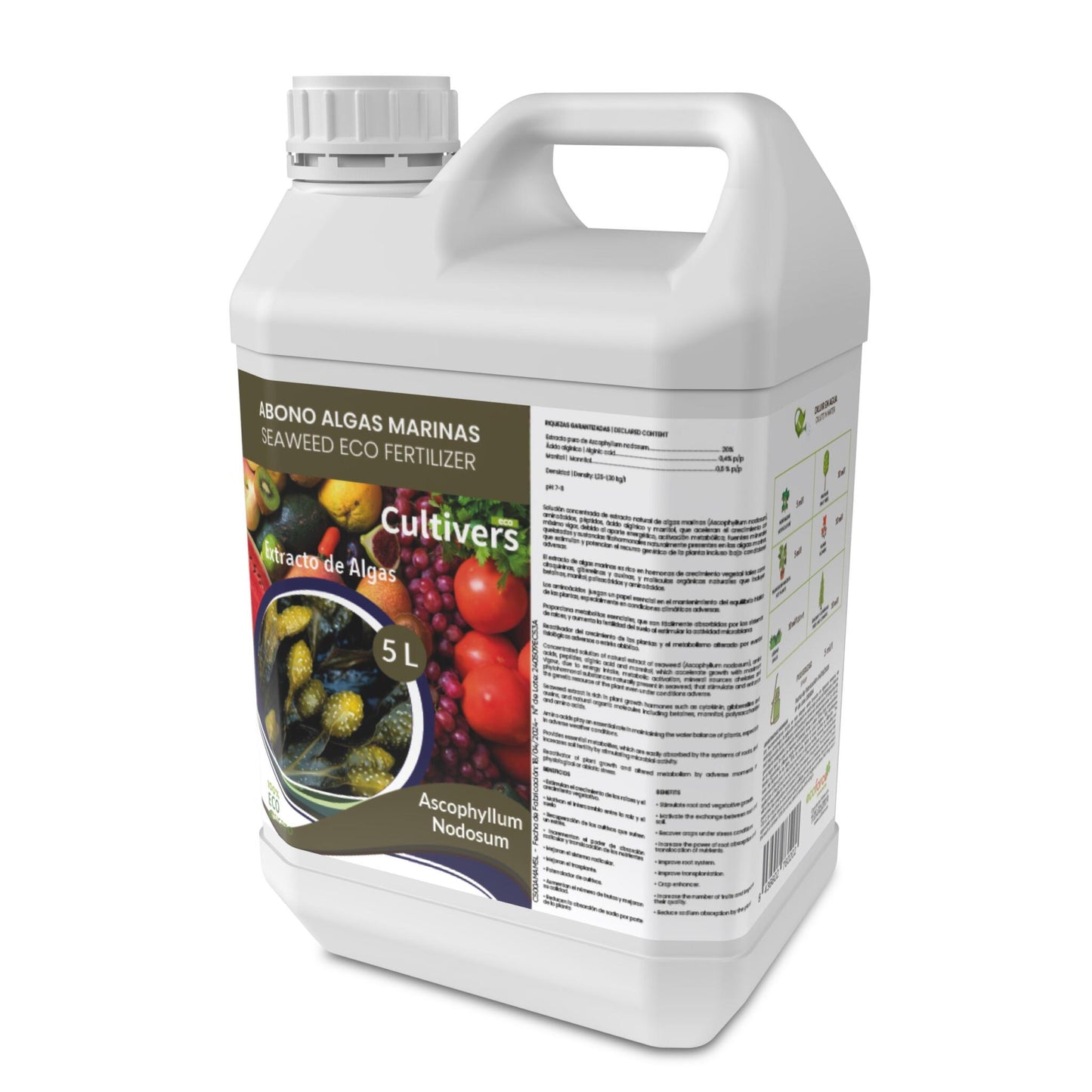Fertilizante Algas Marinas Líquido Cultivers 1 L_2