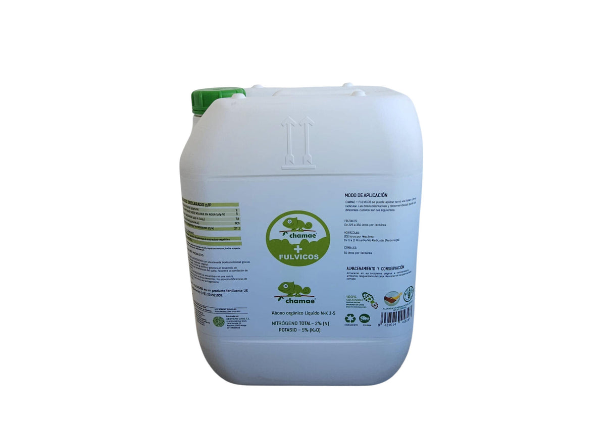 Fertilizante Chamae + Fúlvicos Ecológico 20 Litros, Uso Profesional._0