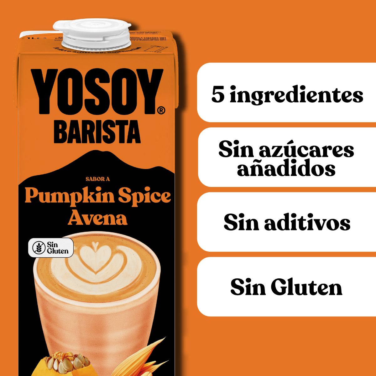 Bebida de Avena Pumpkin Spice Barista YOSOY 1L