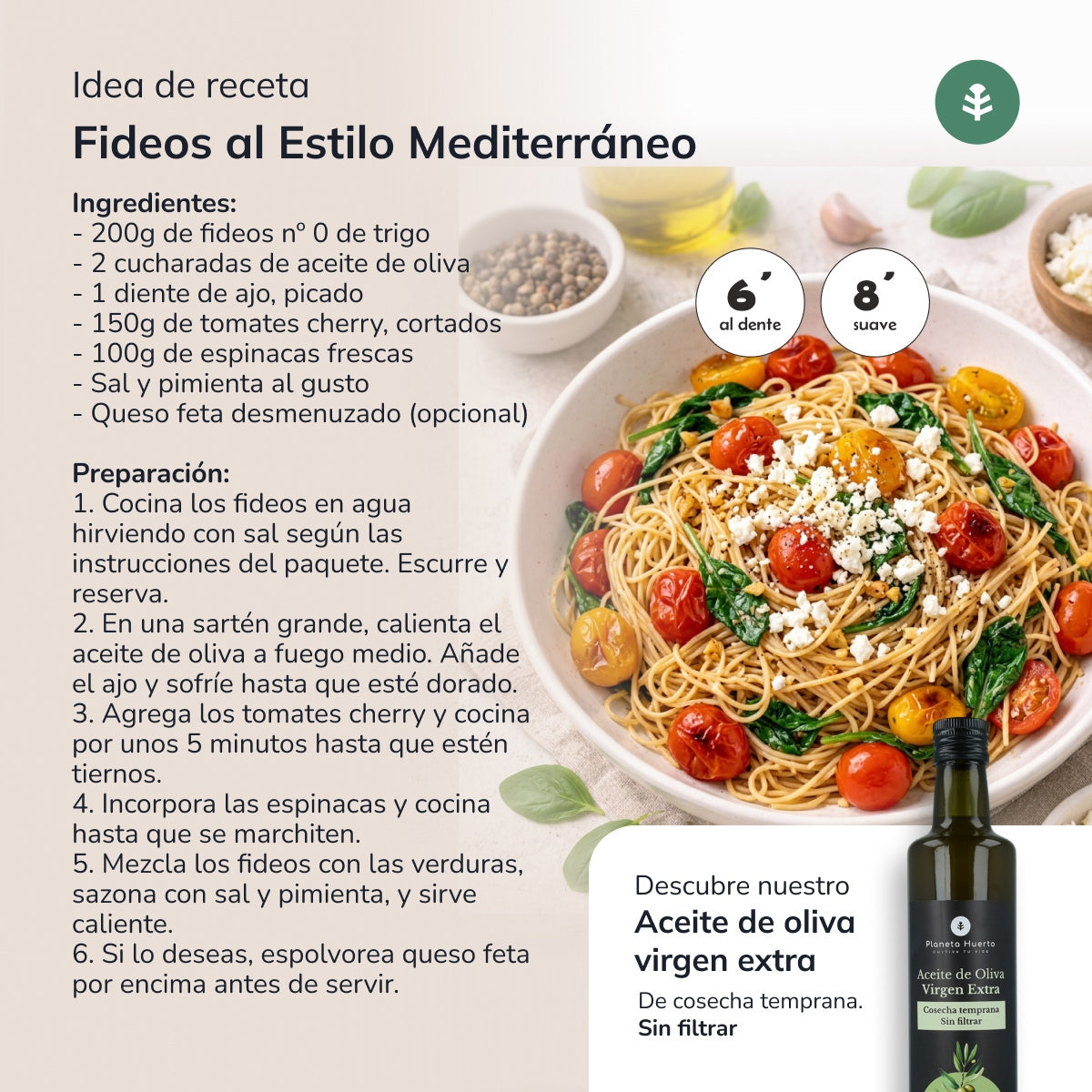 Fideos nº0 de trigo ECO Planeta Huerto 500gr