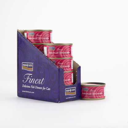 Fish4cats Filete Para Gato – Atún Con Salmón 70 G (pack De 10)_0
