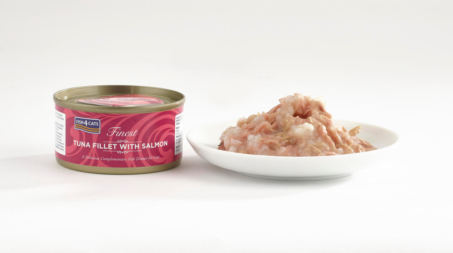 Fish4cats Filete Para Gato – Atún Con Salmón 70 G (pack De 10)_1