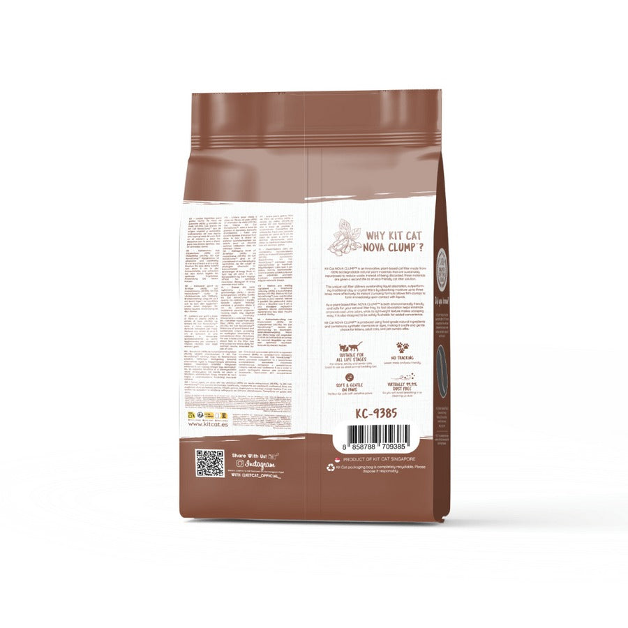 Pack 12 Kit Cat Arena Eco Nova Clump - Coffee 7 L Arena para gatos - Aroma Discreto Café