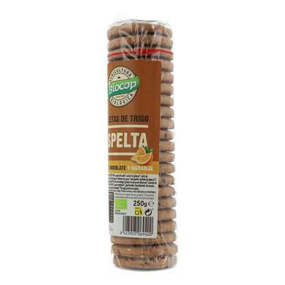 Galletas de Espelta con Chips de Chocolate y Naranja Bio Biocop 250 g