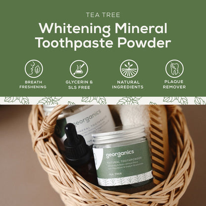 Pasta de dientes mineral Árbol de té Georganics 120 ml