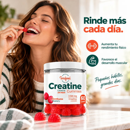 Gummies Creatine sabor Frambuesa Torafood 60 gummies