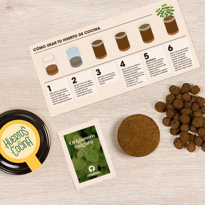 Huerto de Cocina de Orégano Kit de Cultivo con Semillas, Tarro Reutilizable y Sustrato | Regalo Original - Resetea_1