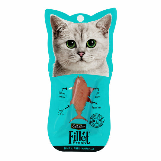 Kit Cat FilletFresh - Atún y Fibra 30 g Snack natural para gatos