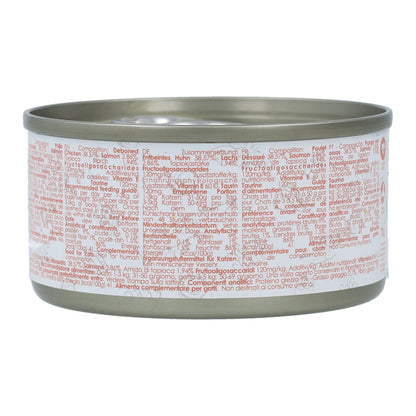 Kit Cat Lata Gravy - Pollo &amp; Salmón 70 g Comida húmeda para gatos en salsa