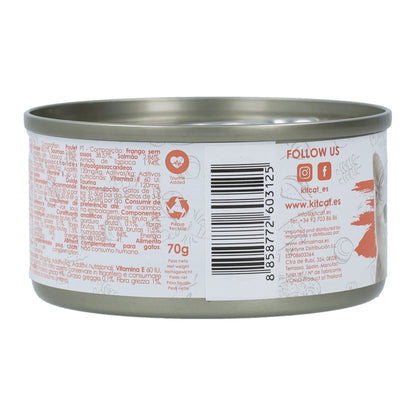 Kit Cat Lata Gravy - Pollo &amp; Salmón 70 g Comida húmeda para gatos en salsa