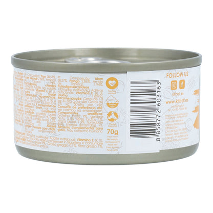 Kit Cat Lata Gravy - Atún &amp; Pollo 70 g Comida húmeda para gatos en salsa