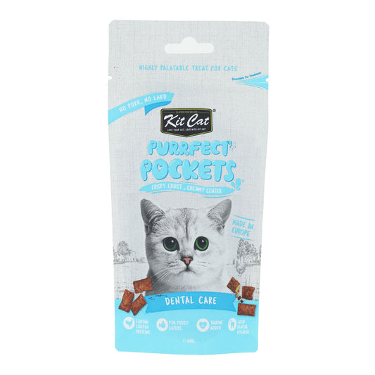 Kit Cat Purrfect Pockets - Dental Care 60 g Snack funcional para gatos