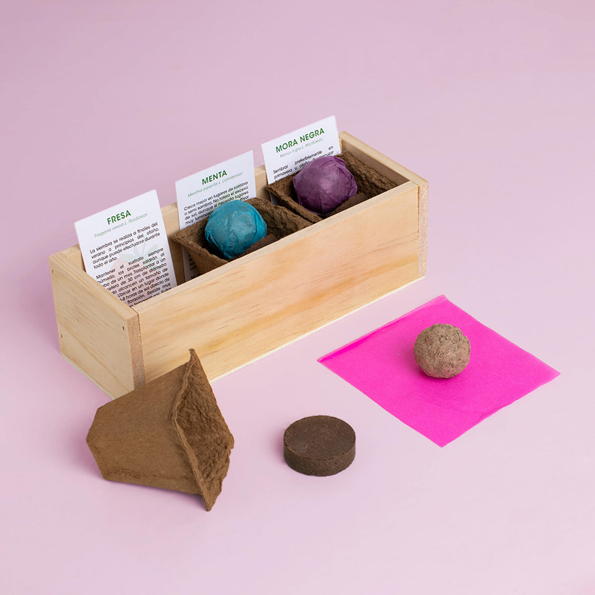 Kit Autocultivo Postres Fresa, Menta y Mora | Ideal para Repostería y Smoothies - Resetea_2