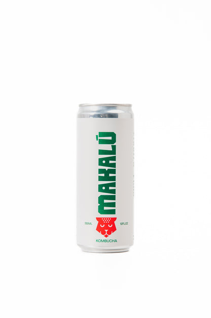 Kombucha vegana Makalú Pack 12 unidades Lata 330ml Sabor Hierbabuena_1