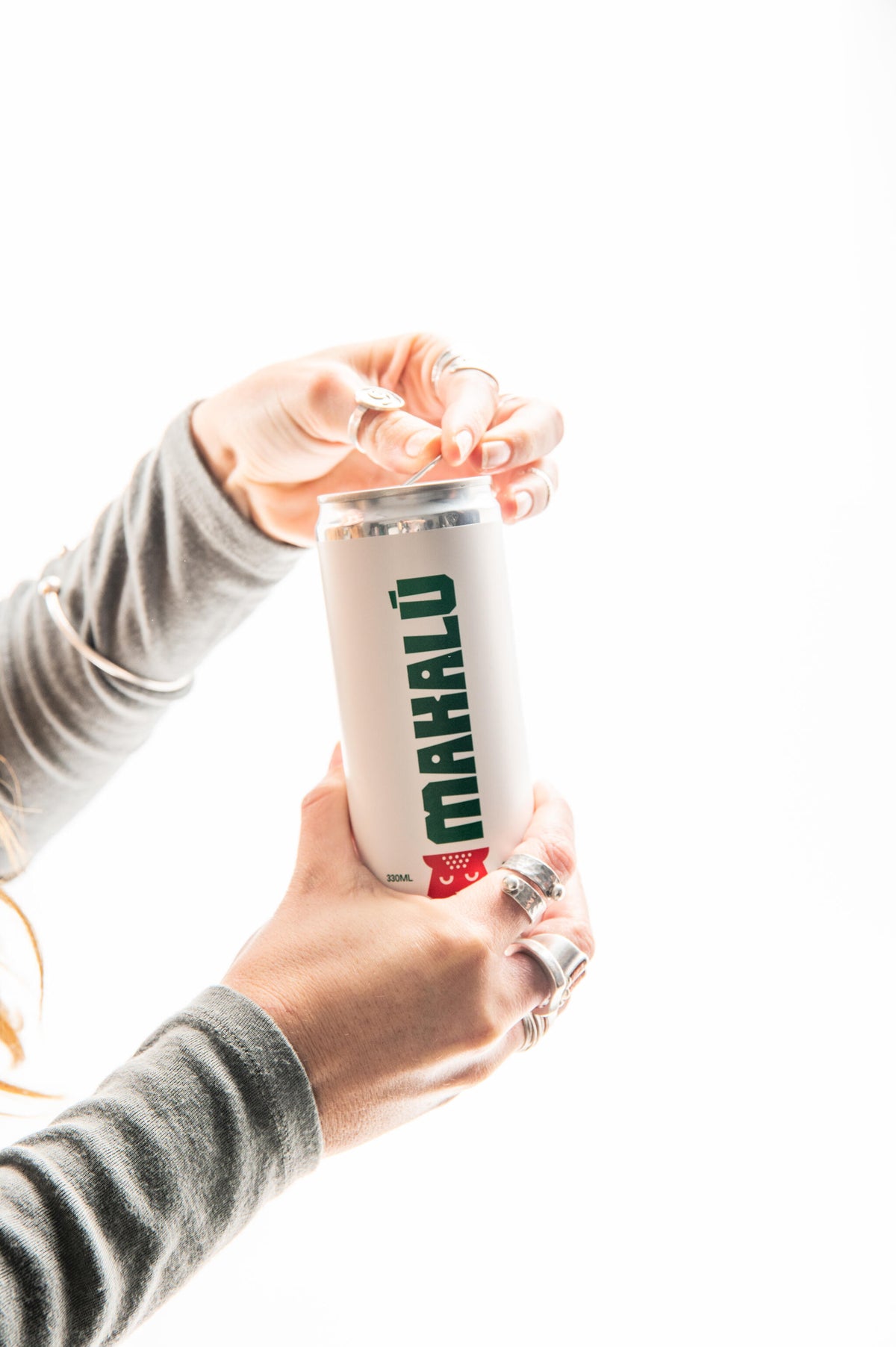 Kombucha vegana Makalú Pack 12 unidades Lata 330ml Sabor Hierbabuena_4