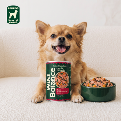 Lata Filosofía BARF de ATÚN Y PAVO Wild Balance 400 g