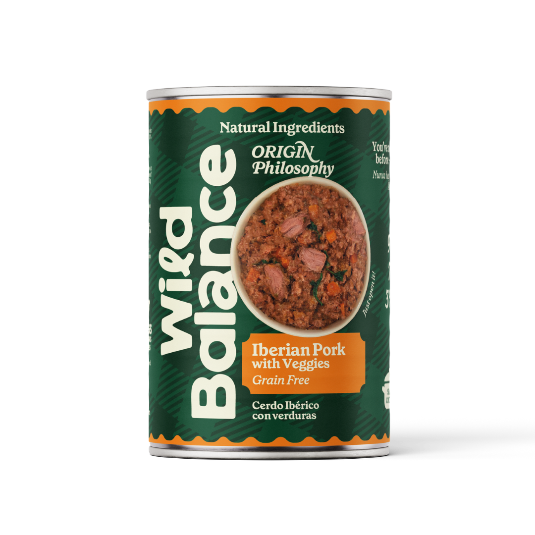 Lata de cerdo y verduras BARF para perros Wild Balance 400 g