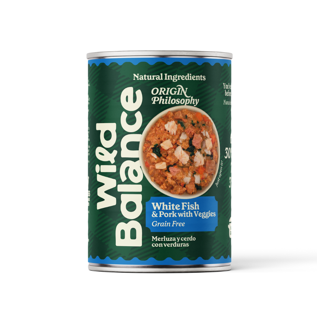 Lata Filosofía BARF de MERLUZA Wild Balance 400 g