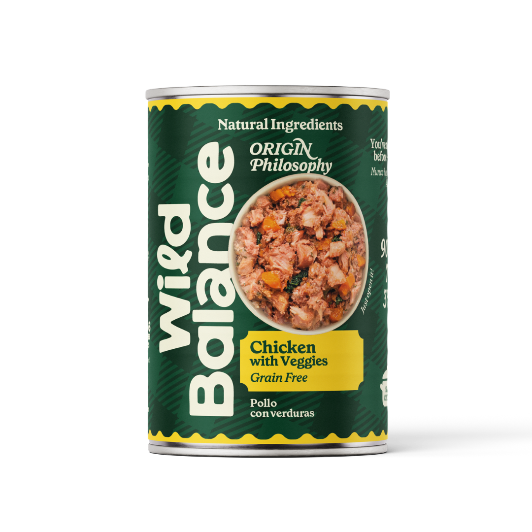 Lata Filosofía BARF de POLLO Wild Balance 400 g