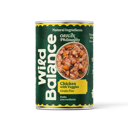 Lata Filosofía BARF de POLLO Wild Balance 400 g