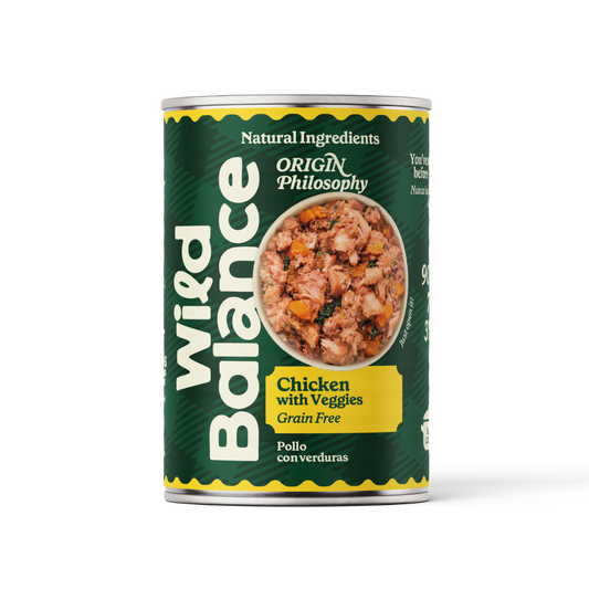 Lata Filosofía BARF de POLLO Wild Balance 400 g