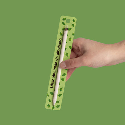 Lápiz Plantable de Albahaca – Papel Reciclado, Escribe, Dibuja y Plántalo, Regalo Original - Resetea_1