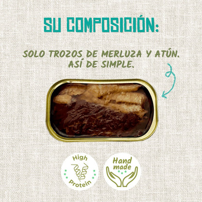 Comida Húmeda para Gatos Merluza y Atún Foodie Lenda 1 x 120 g
