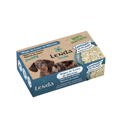 Comida para perro Puppy Migas de lomo de Merluza Lenda 120 g