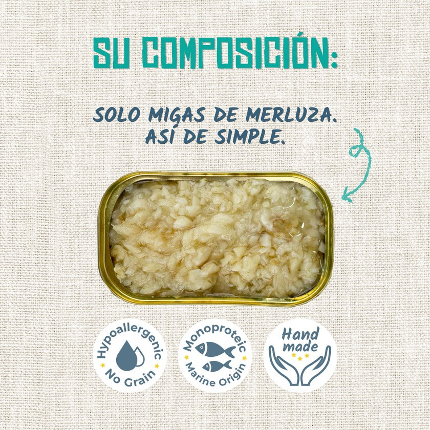 Comida para perro Puppy Migas de lomo de Merluza Lenda 120 g