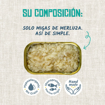Comida para perro Puppy Migas de lomo de Merluza Lenda 120 g