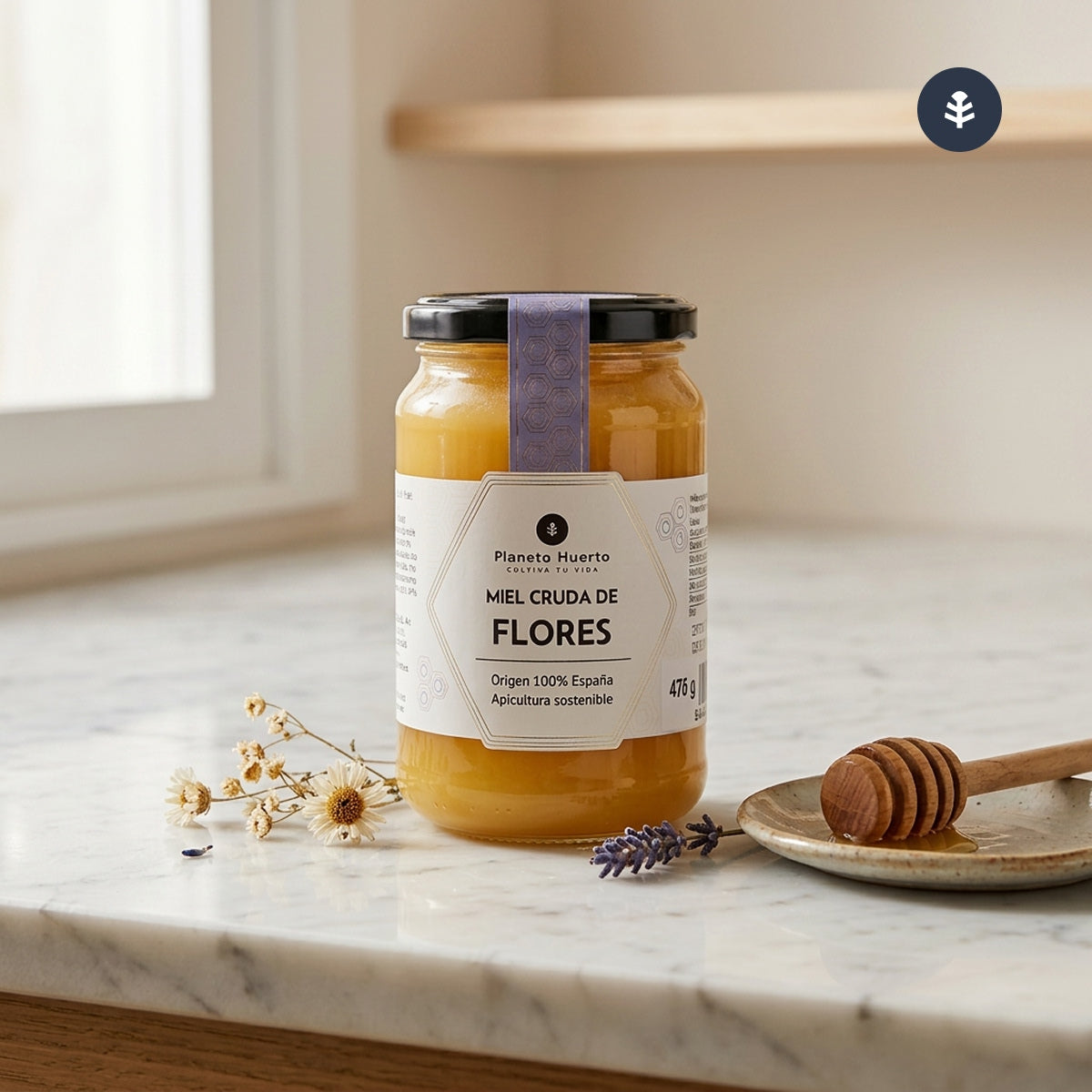 Miel Cruda de Mil Flores Planeta Huerto 475 g