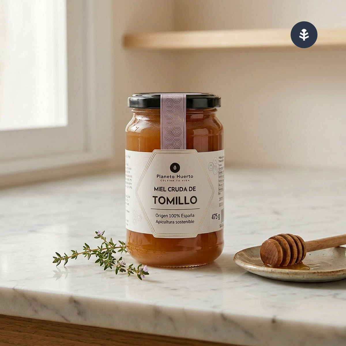 Miel Cruda de Tomillo Planeta Huerto 950 g
