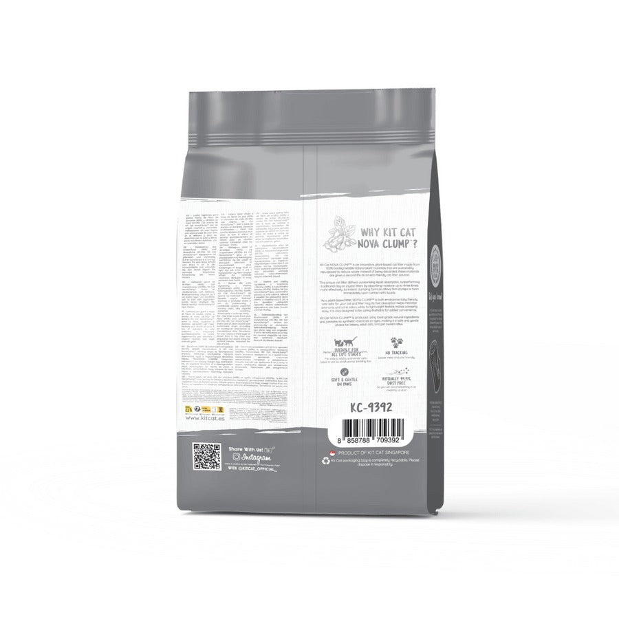 Pack 6 Kit Cat Arena Eco Nova Clump - Charcoal 7 L Arena para gatos - Carbón Activo Control de Olores