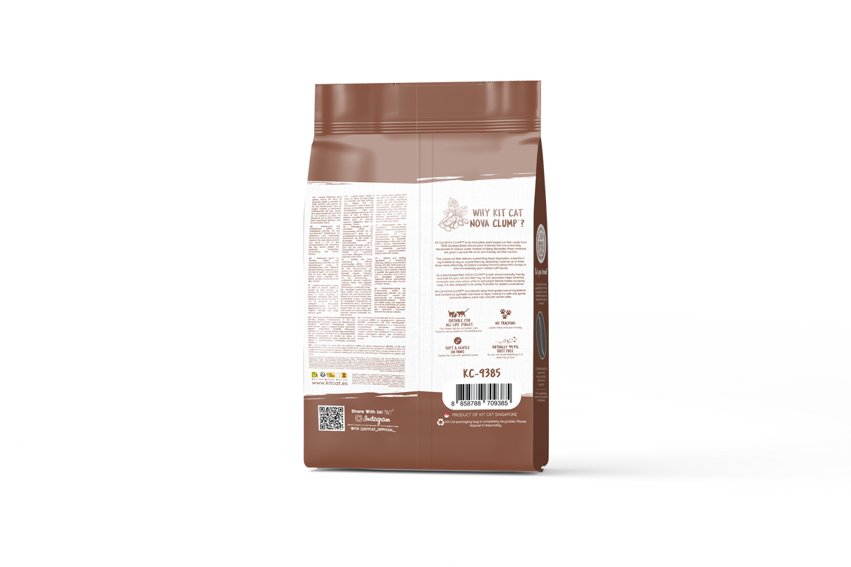Kit Cat Arena Eco Nova Clump - Coffee 7 L Arena para gatos - Aroma Discreto Café