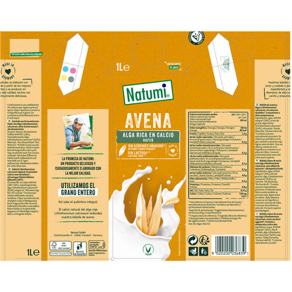 Bebida Avena Rica en Calcio Natumi 1 L