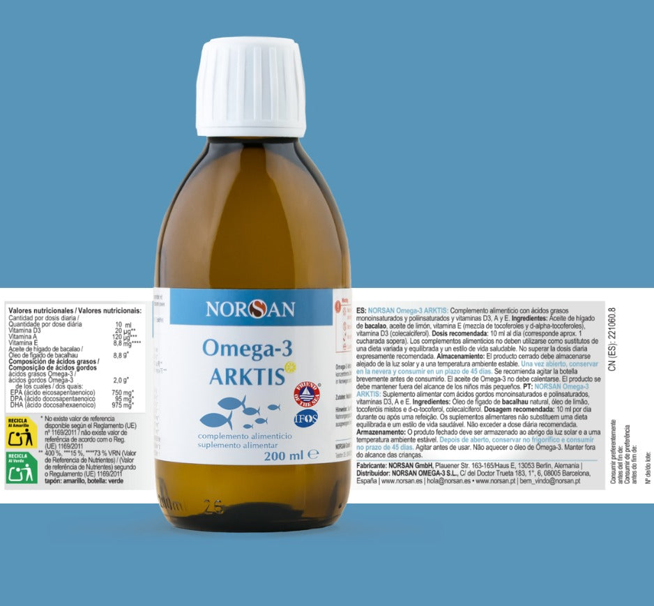 Omega-3 Sabor limón ARKTIS NORSAN 200 ml
