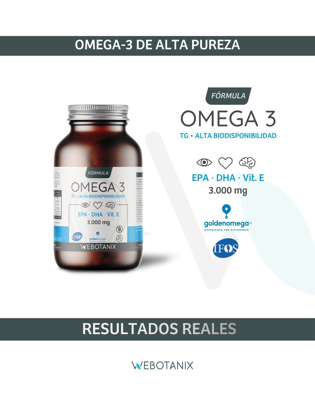 Omega 3 Fórmula Golden Omega WeBotanix 90 perlas