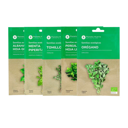 Pack Semillas Aromáticas Ecológicas