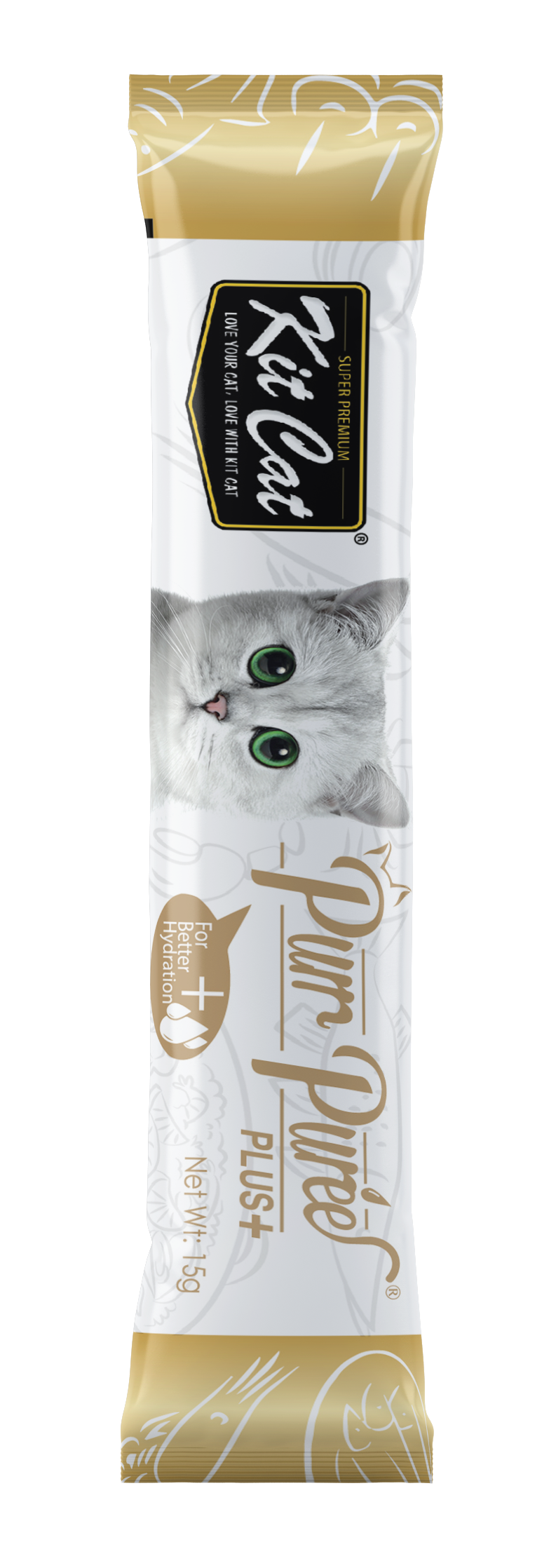 Kit Cat PurrPuree Pack Degustación 12 uds Snack natural para gatos