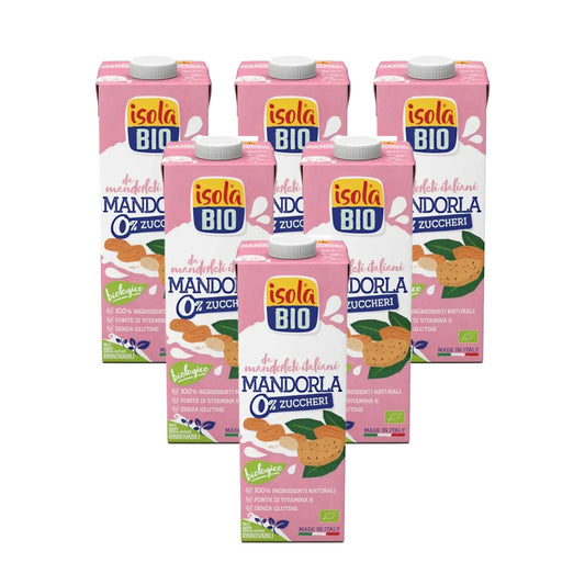 Pack 6x Bebida de Almendras Sin Azúcar Bio Isola Bio 1 L