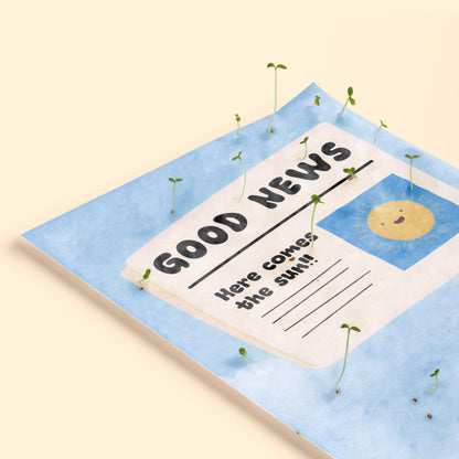 Pack 3 Postales Plantables Summer Vibes Semillas Naturales | Papel de Algodón Reciclado | Regalo Original - Resetea_4