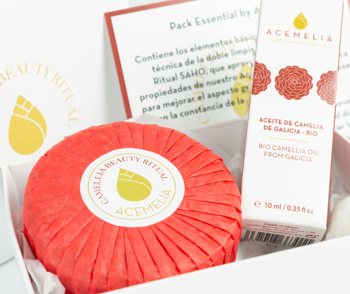 Pack Essential de Cuidado facial: Aceite facial, jabón y capullos de seda_5