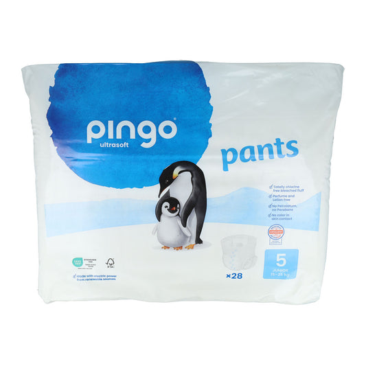 Pants Pañales-Braguitas Ecológicos Talla 5 Pingo 28 unidades