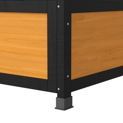 Pawhut Casa Para Gatos De Madera 75,5x75x137 Cm Con Techo Asfáltico Natural_4