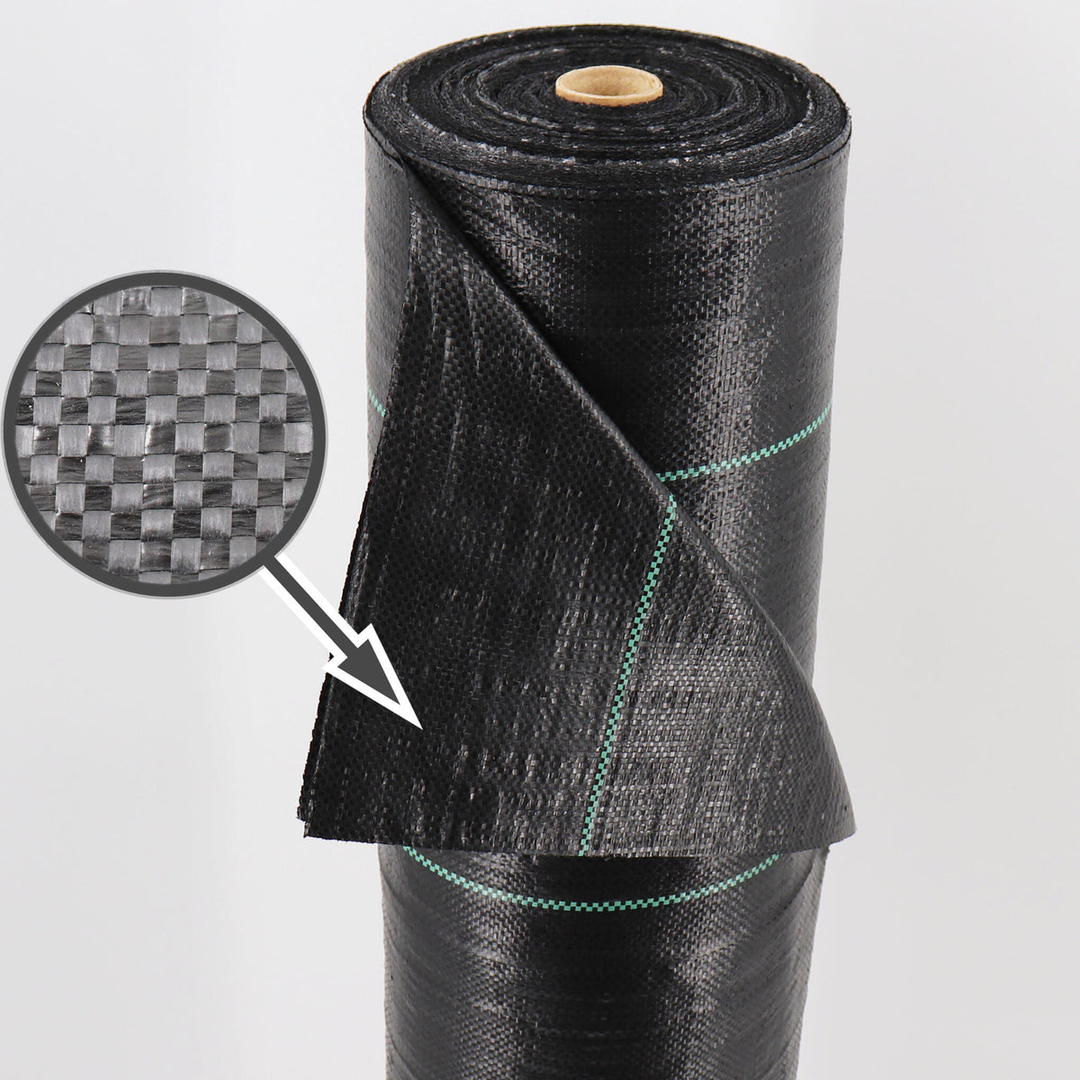 Película De Mantillo Para Malas Hierbas De Tejido Molido De 152 M², 100 G, 1,65 M De Ancho_3